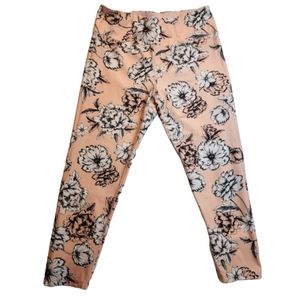 Calvin Klein Performance Wick Floral Capri Leggings Size XL